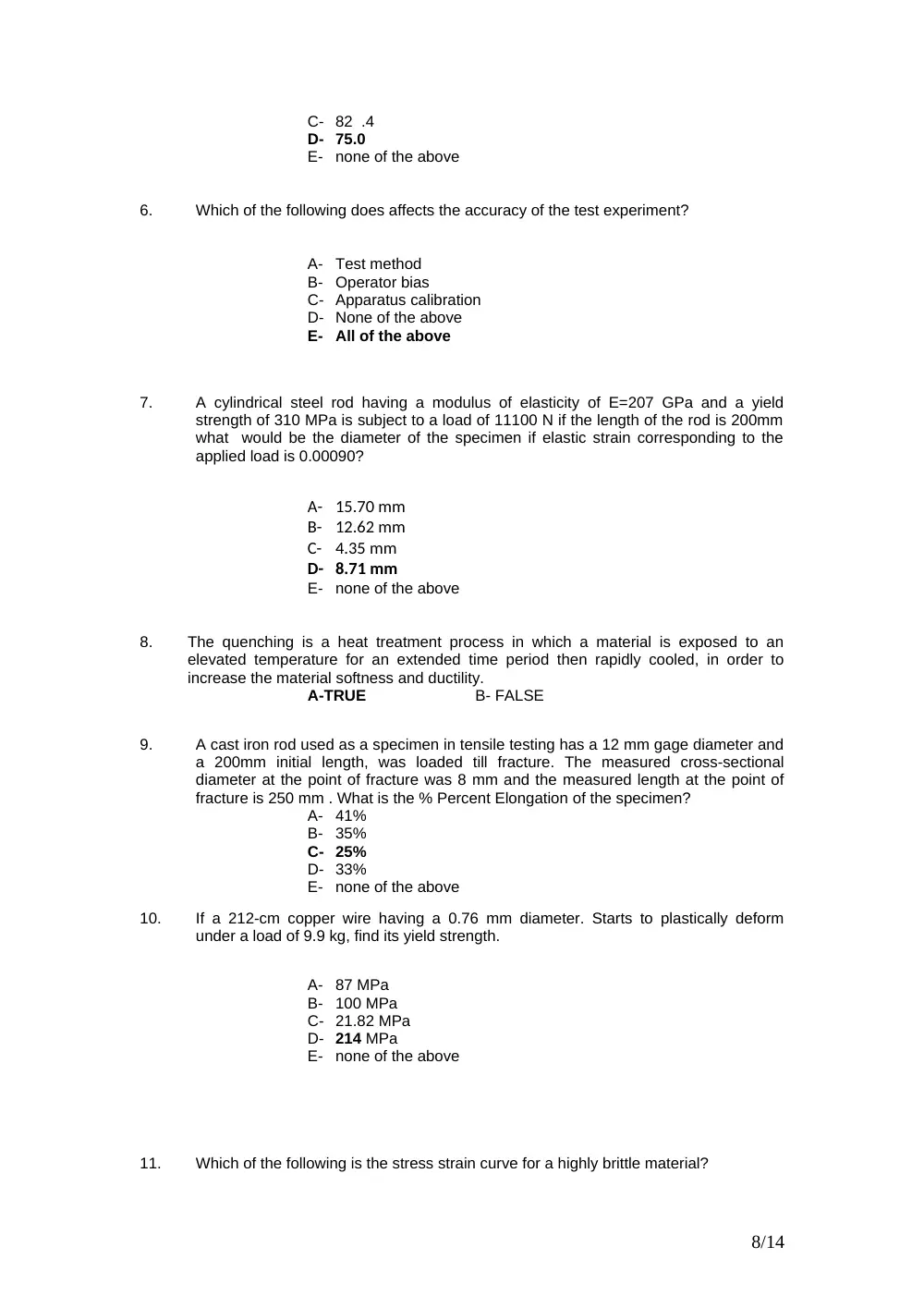 MECH 341 Final, Fall 2015, page 8