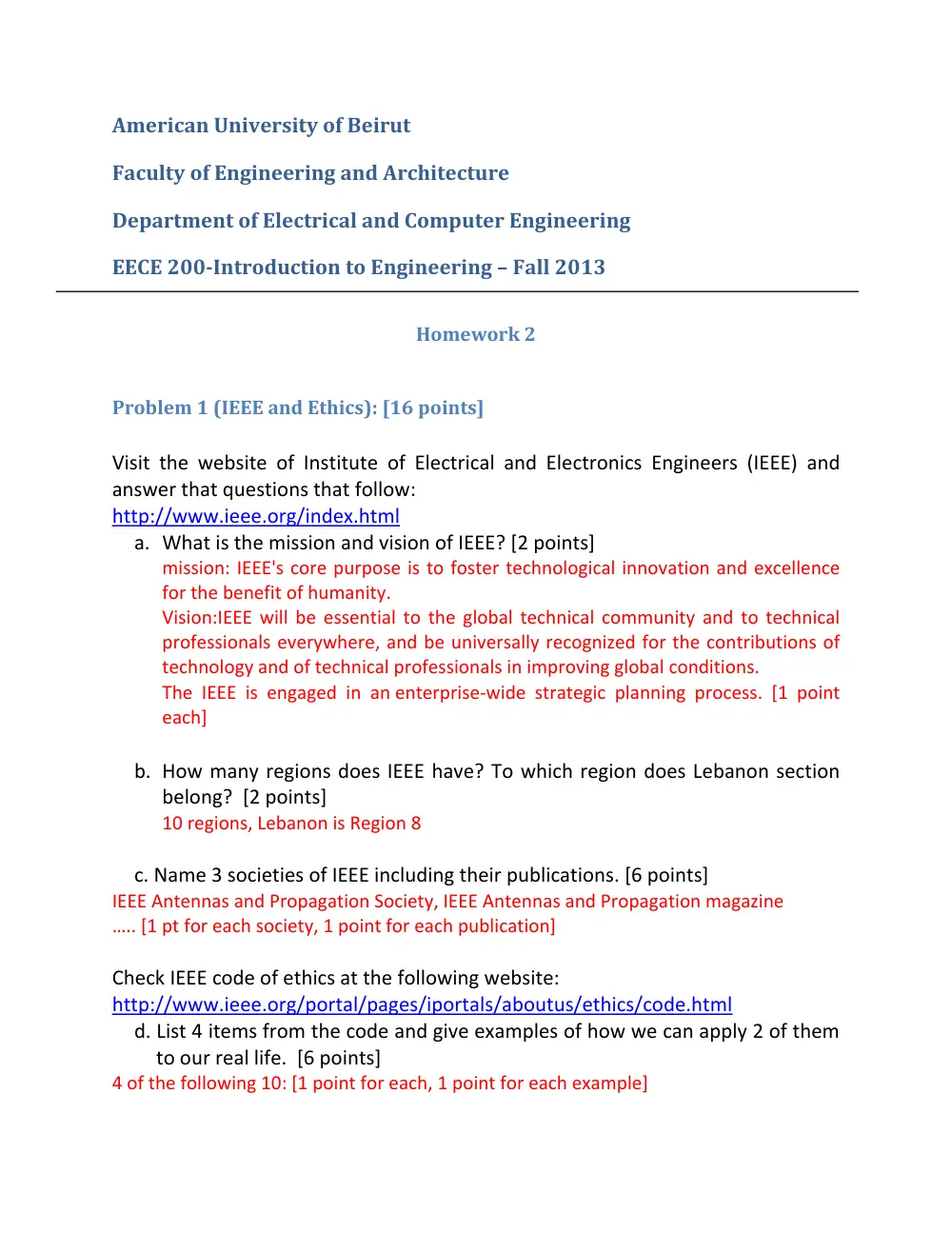 EECE 200 Homework 2 Solution, Fall 2013, page 1