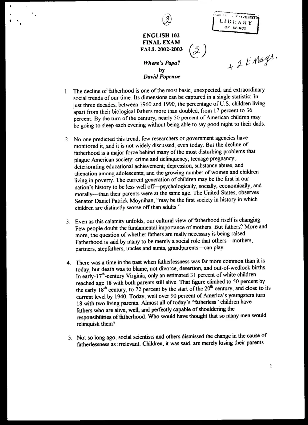 ENG 102 Final, Fall 2002, page 1