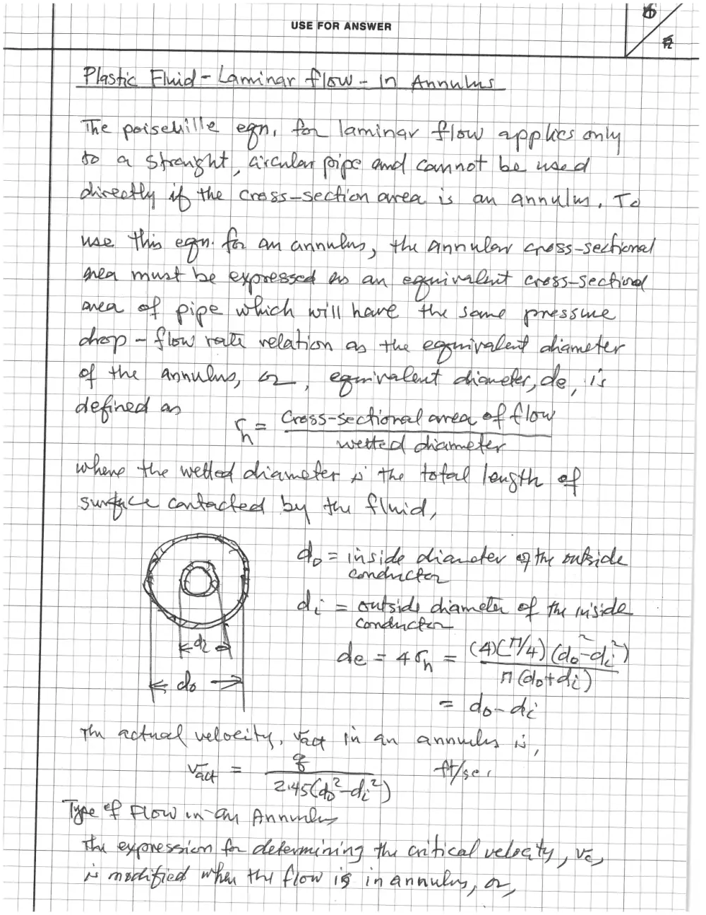 CHEN 490 Notes Flow Equations (Final), Fall 2014, page 6