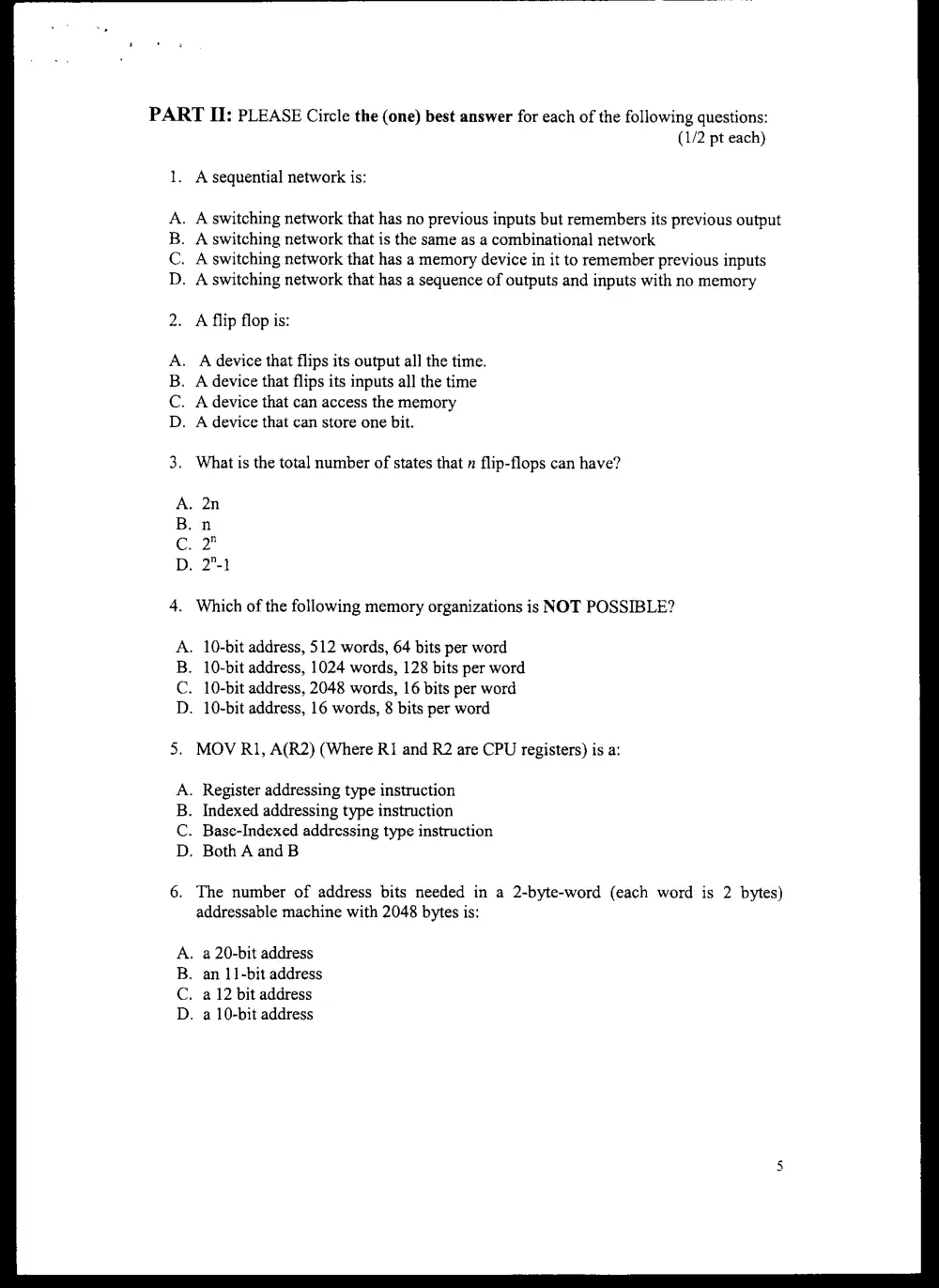 CMPS 255 Final, Spring 2004, page 5