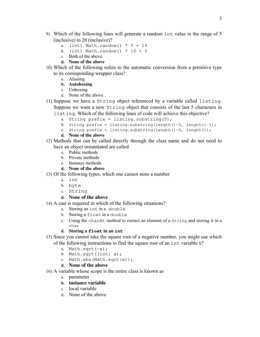 COE 212 Midterm, Spring 2013, page 3