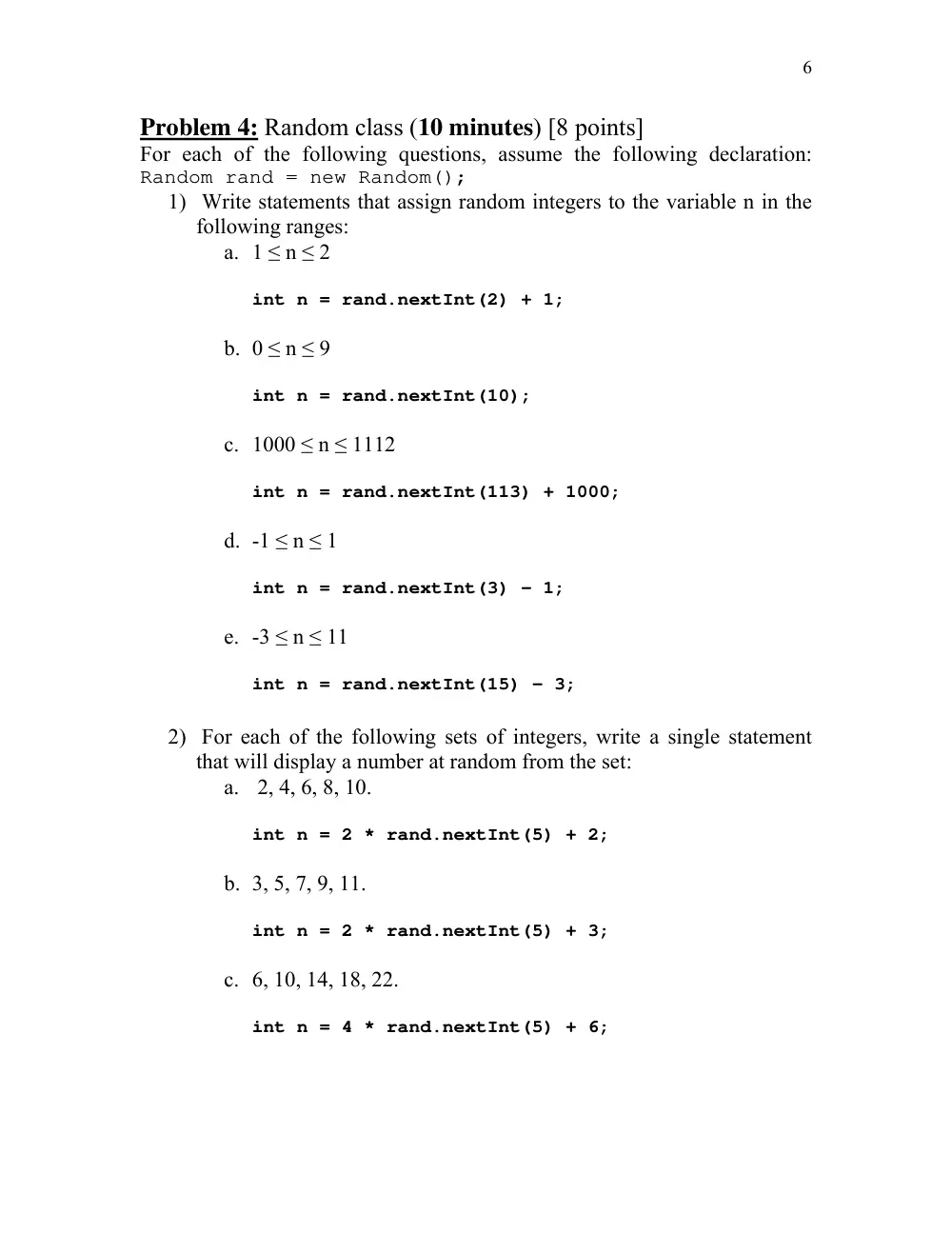COE 212 Midterm, Spring 2013, page 6