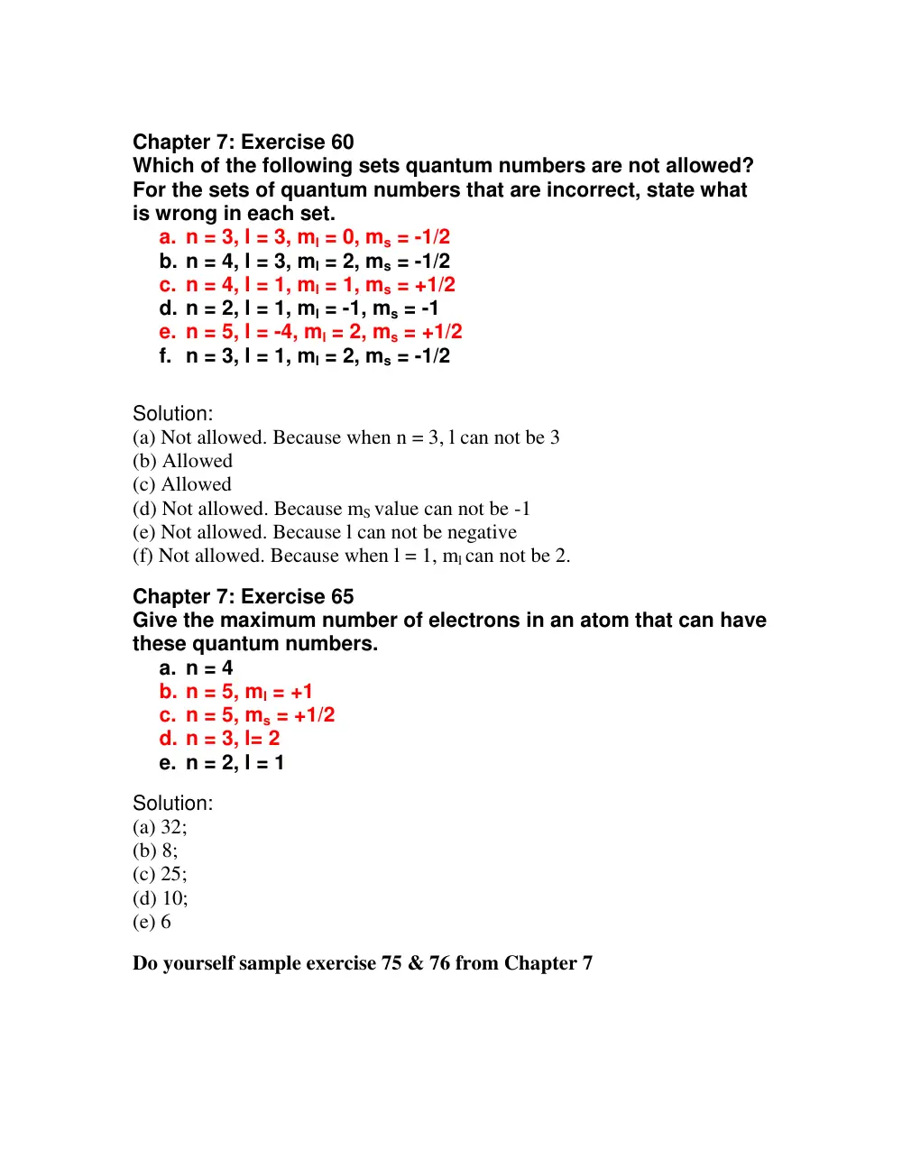 CHEM 201 Problems Chapter 7, Spring 2008, page 2