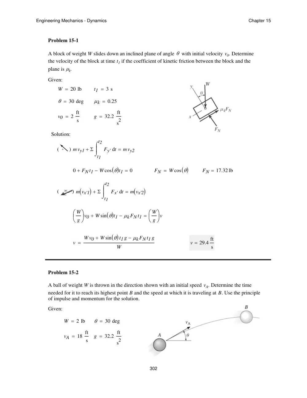 MEN 201 Problems For Chapter 15 with Solutions, Spring 2012, page 1