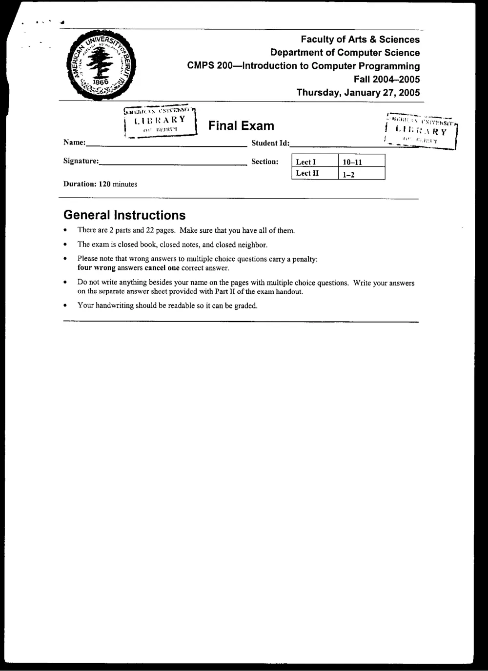 CMPS 200 Final, Fall 2004, page 1