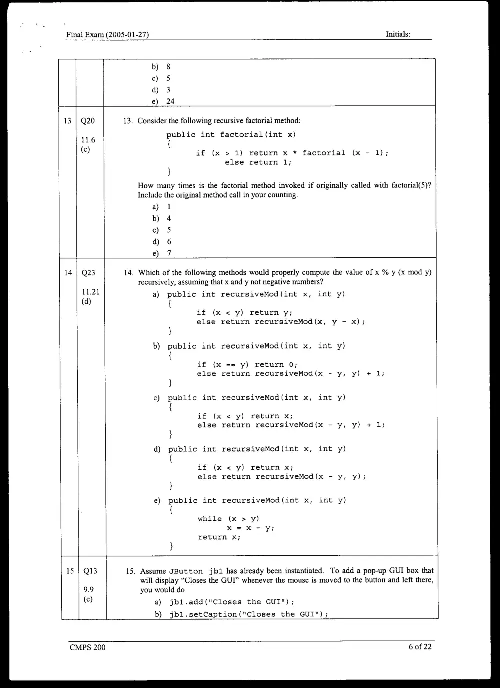 CMPS 200 Final, Fall 2004, page 6