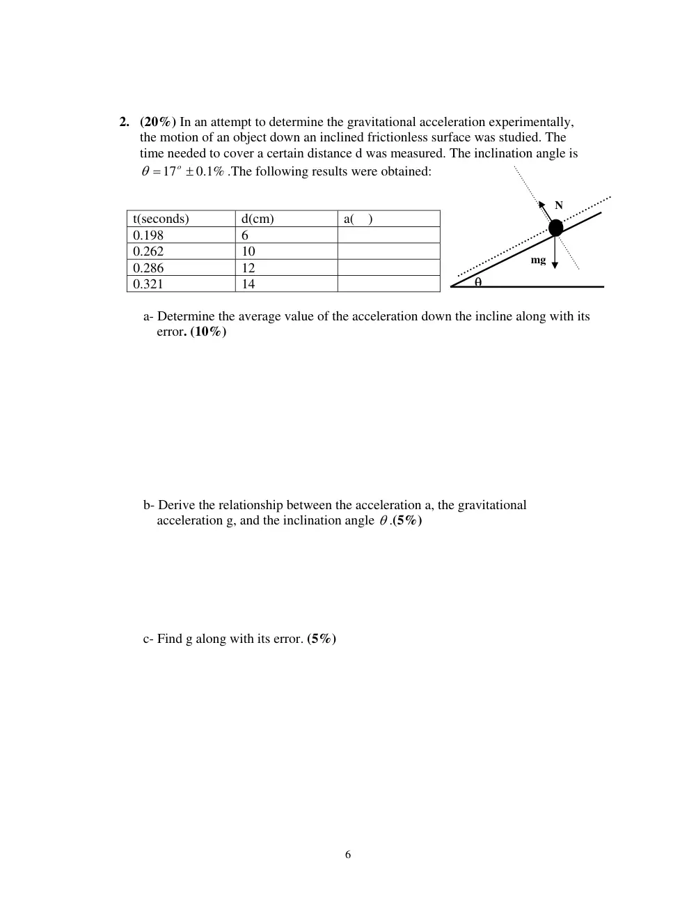 PHYS 210L Final, Fall 2007, page 6