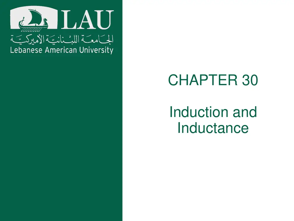 PHY 201 Chapter 30, Fall 2017, page 1