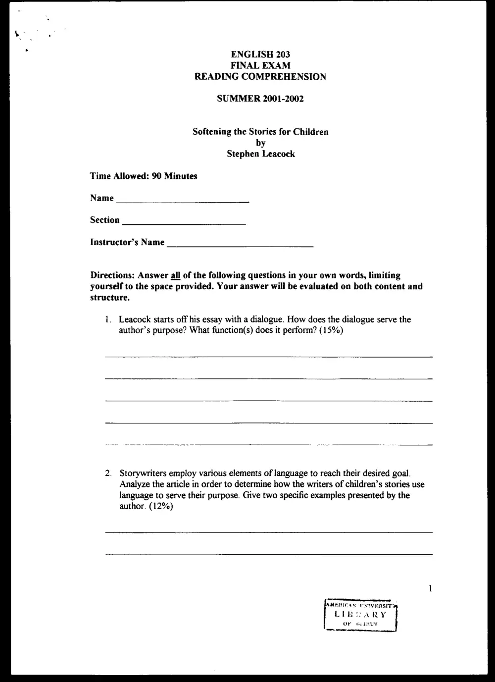 ENG 203 Final, Summer 2002, page 4