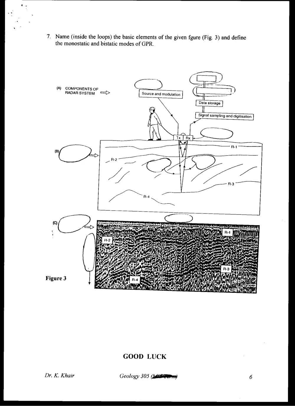 GEOL 305 Final, Fall 1997, page 6