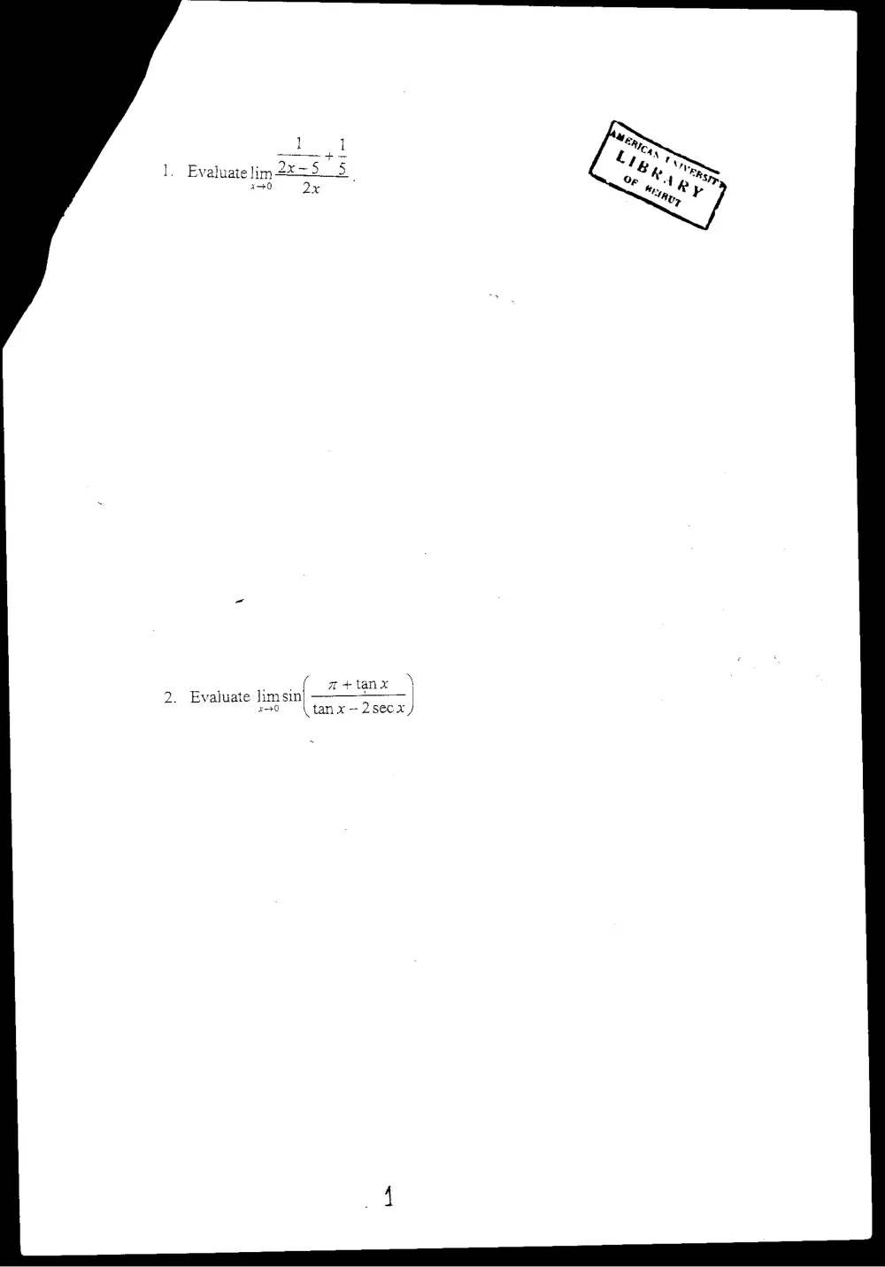 MATH 101 Exam 2, Fall 2003, page 2