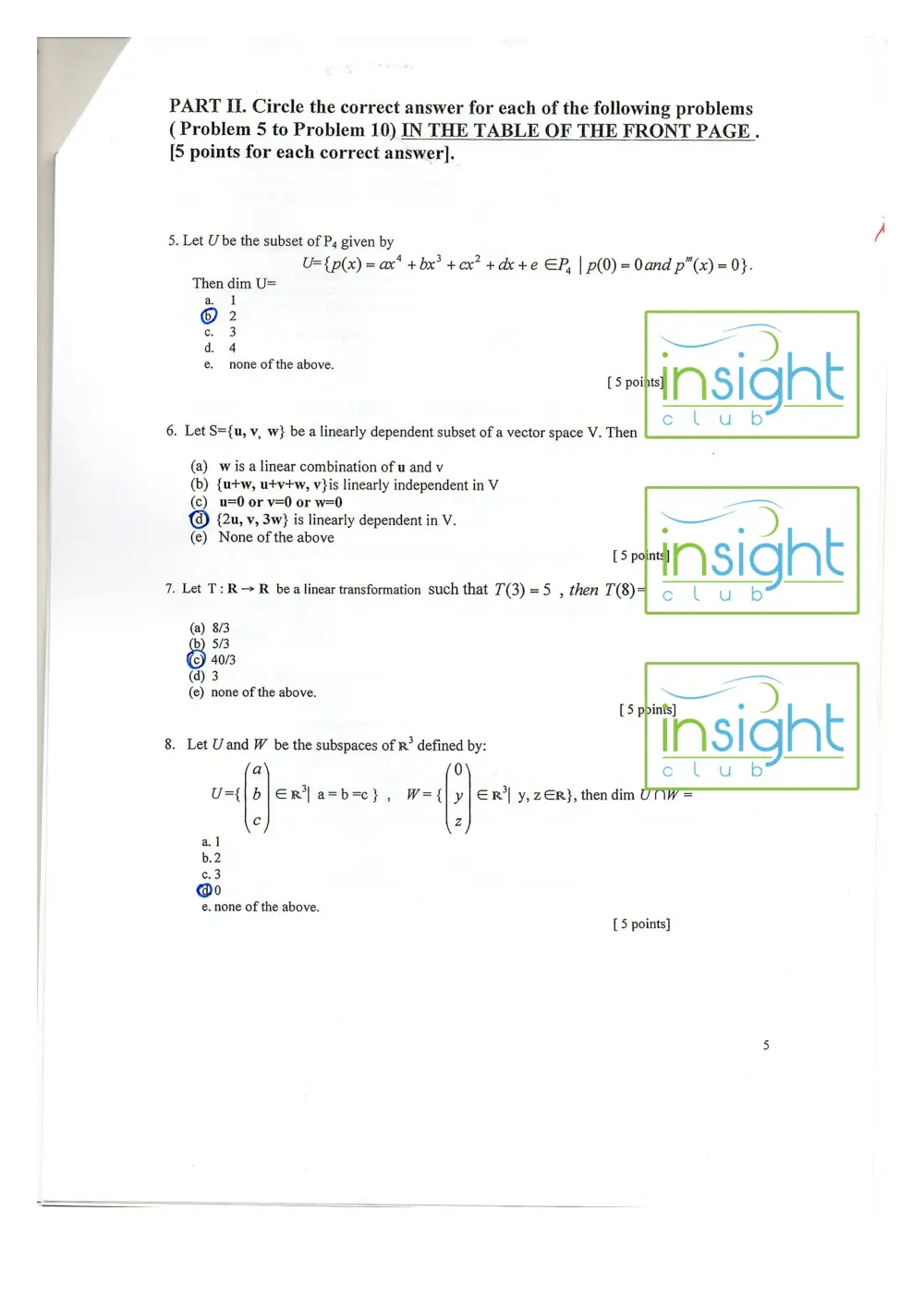 MATH 218 Exam 2, Fall 2016, page 5