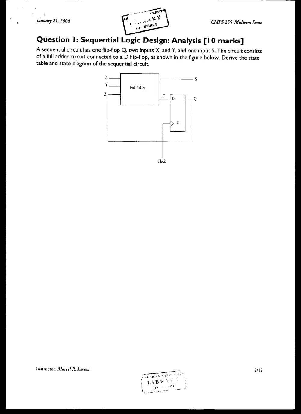 CMPS 255 Final, Fall 2003, page 2