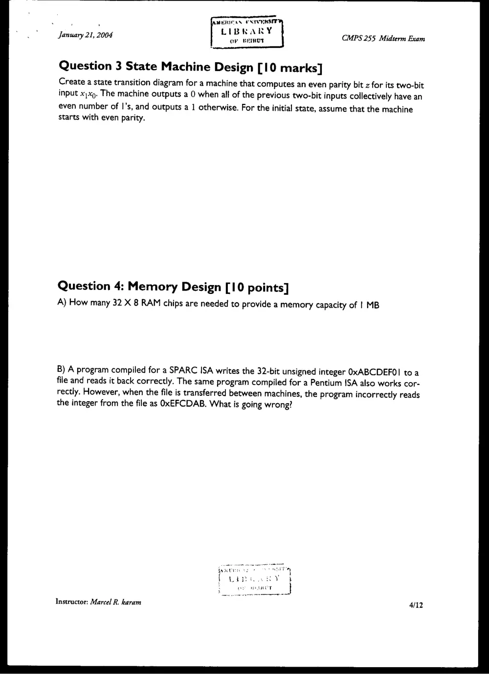 CMPS 255 Final, Fall 2003, page 4