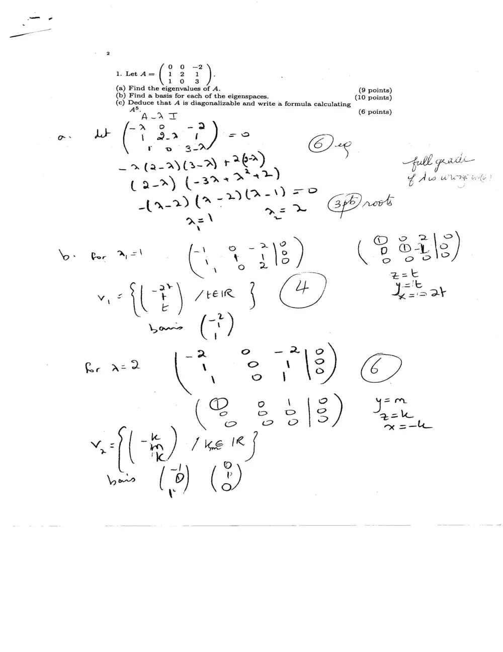 MATH 218 Final with Solution, Fall 2010, page 1
