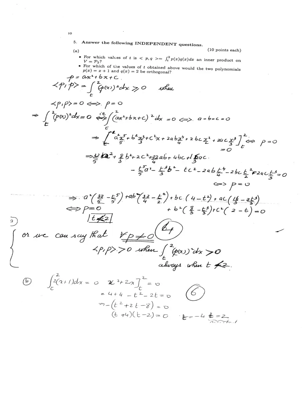 MATH 218 Final with Solution, Fall 2010, page 8