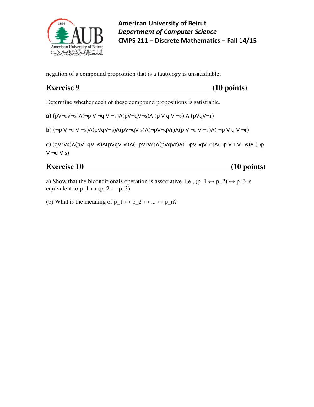 CMPS 211 Homework Assignment 2, Fall 2014, page 3
