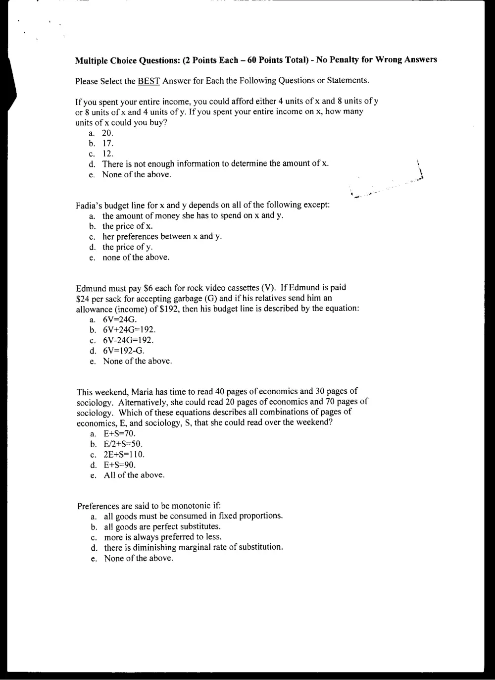 ECON 217 Midterm, Fall 2004, page 2