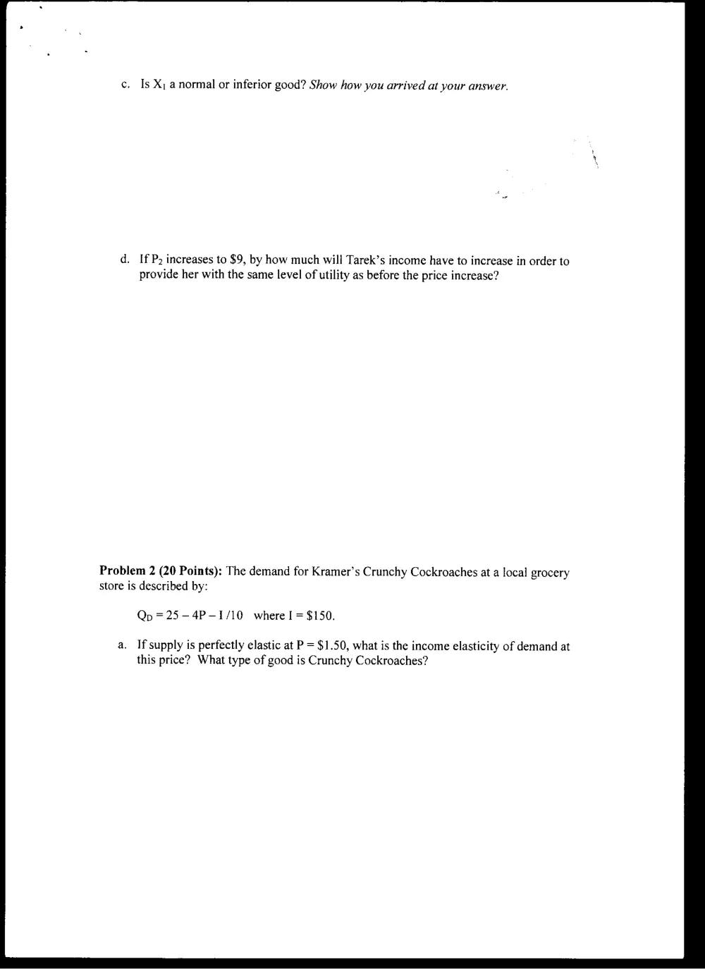 ECON 217 Midterm, Fall 2004, page 9