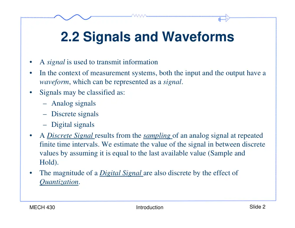 MECH 430 Notes 2, Spring 2014, page 2