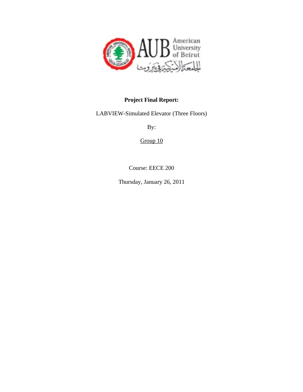 EECE 200 Project Final Report, Fall 2011, page 2