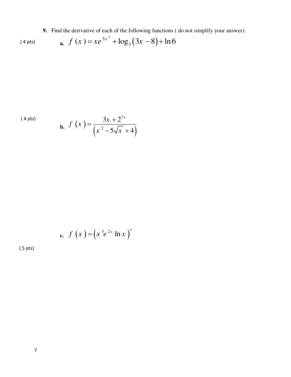 MATH 204 Exam 2, Fall 2017, page 7