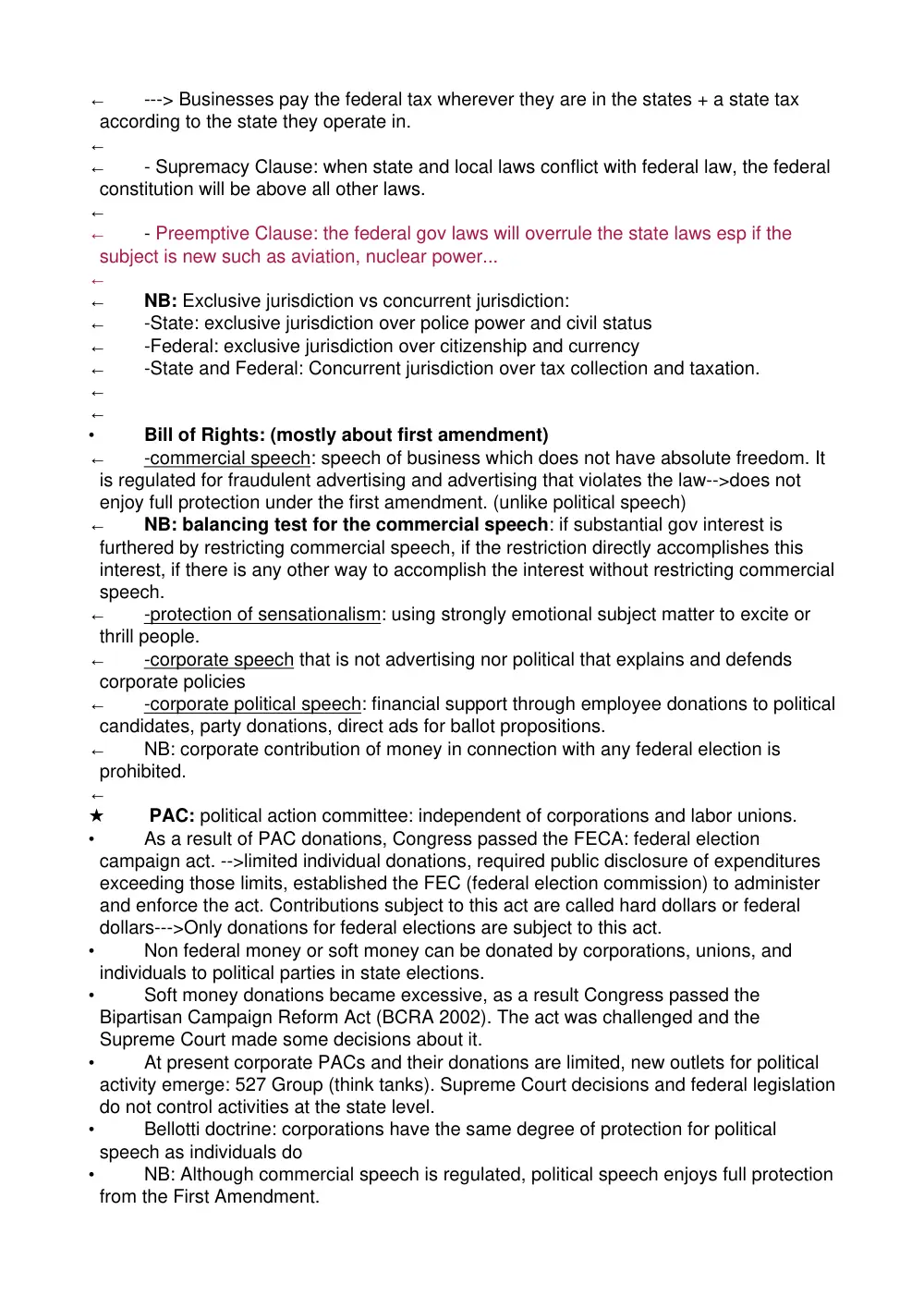 BUSS 211 Notes, Fall 2011, page 5