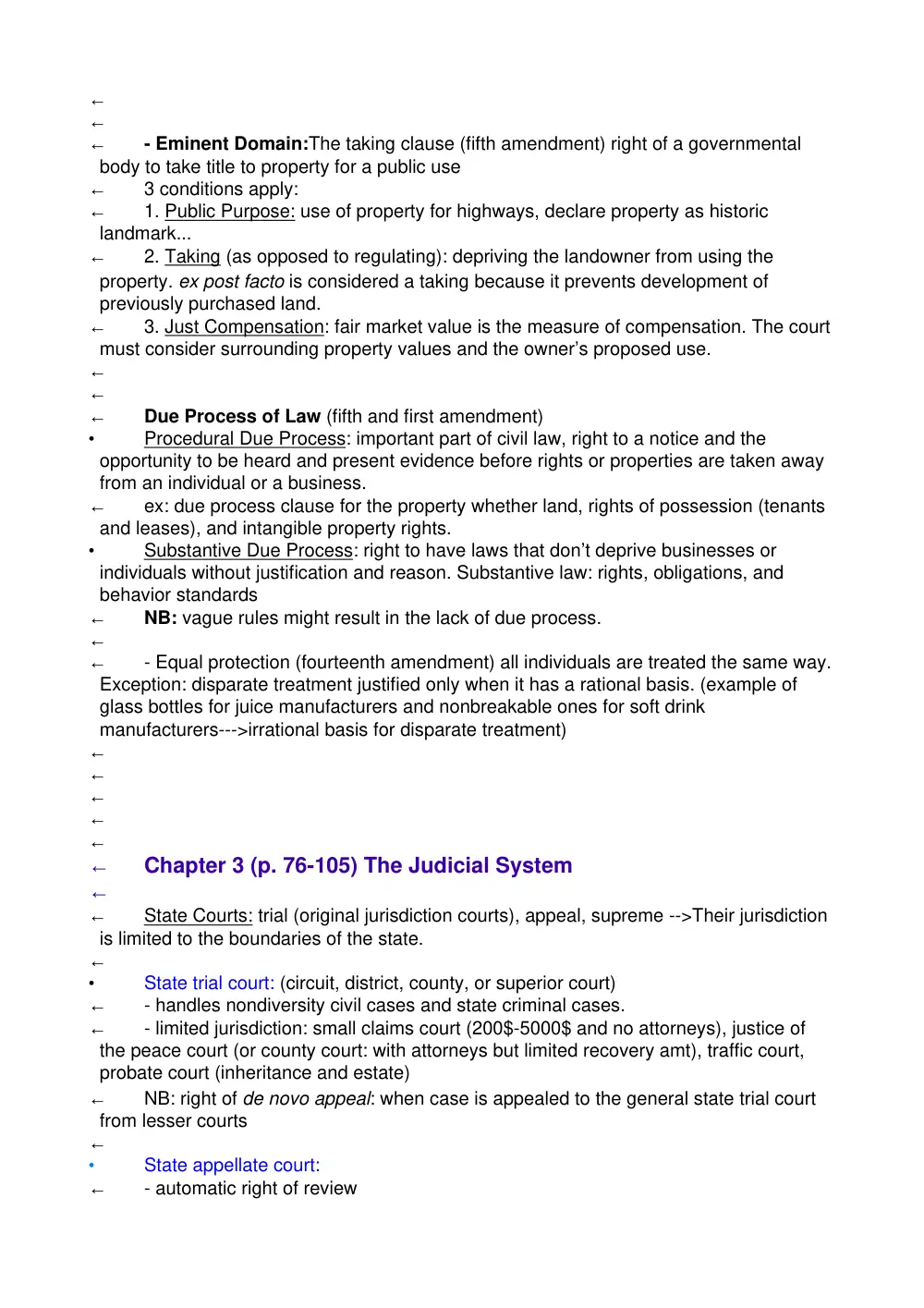 BUSS 211 Notes, Fall 2011, page 6