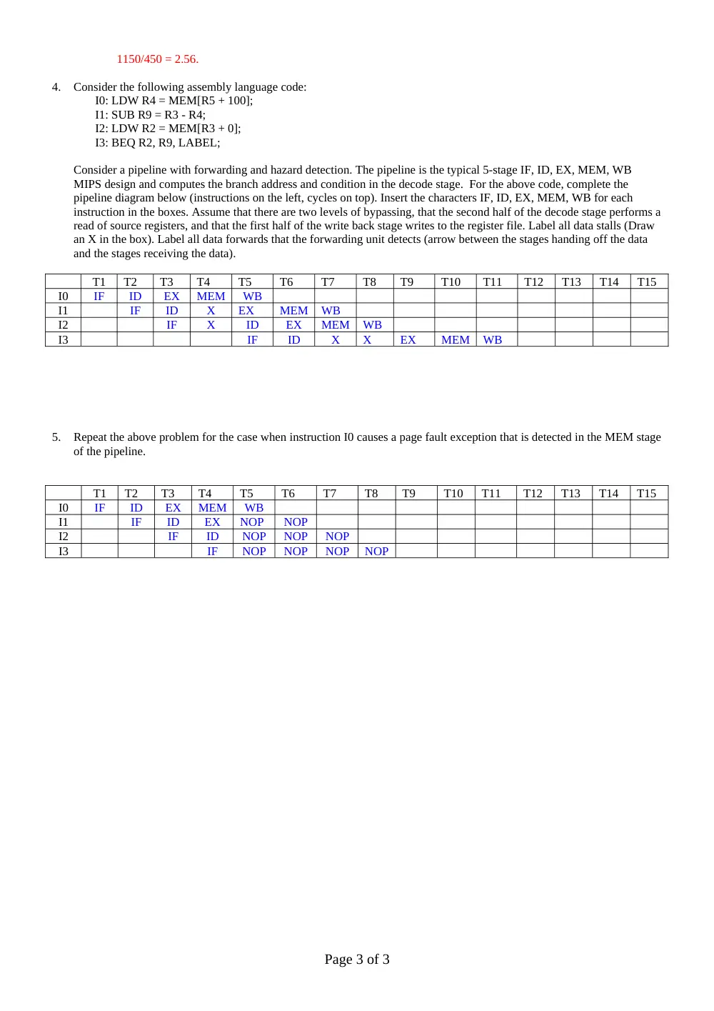 EECE 321 Exam 3 with Solution, Fall 2012, page 3