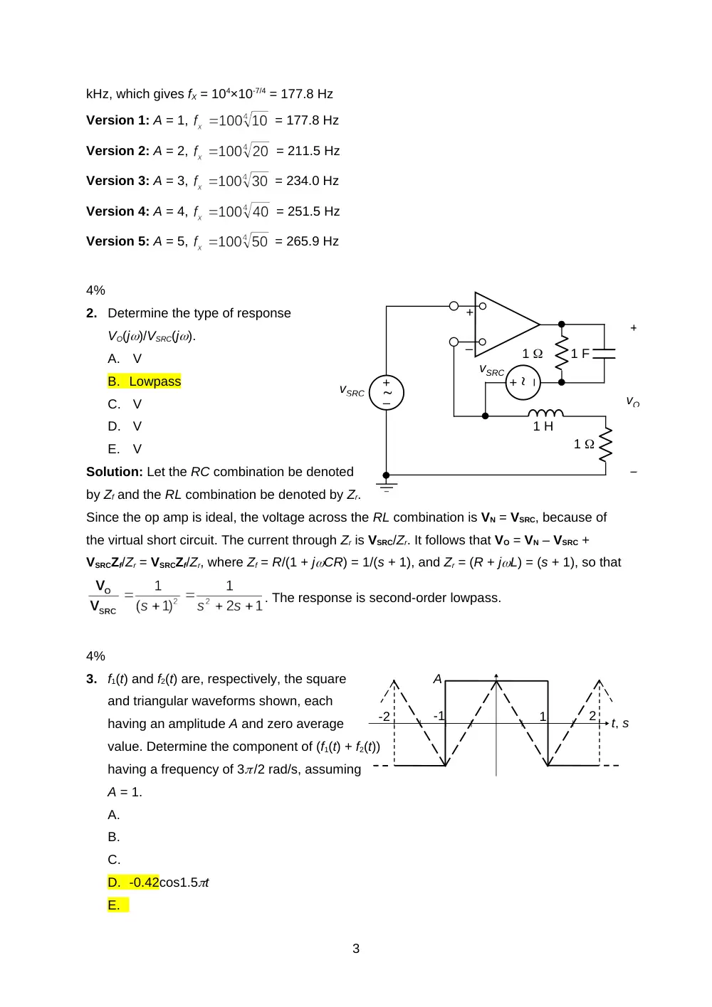 EECE 290 Exam 2 with Solution, Spring 2016, page 3