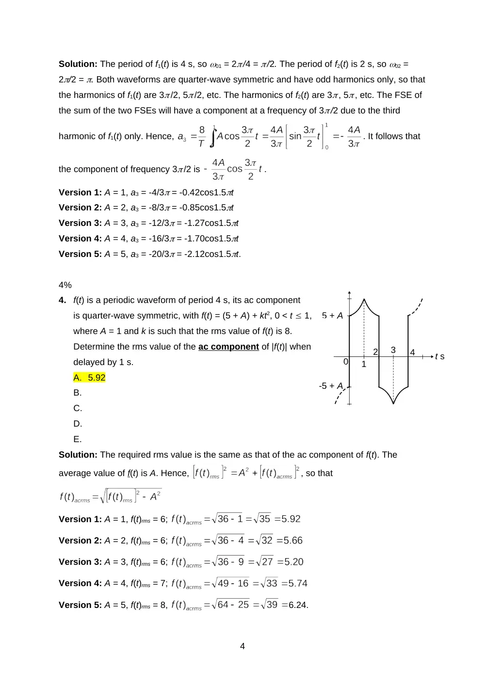 EECE 290 Exam 2 with Solution, Spring 2016, page 4