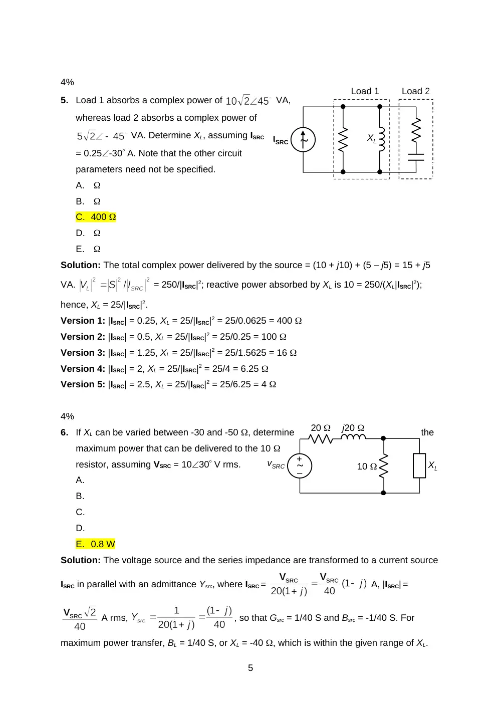 EECE 290 Exam 2 with Solution, Spring 2016, page 5