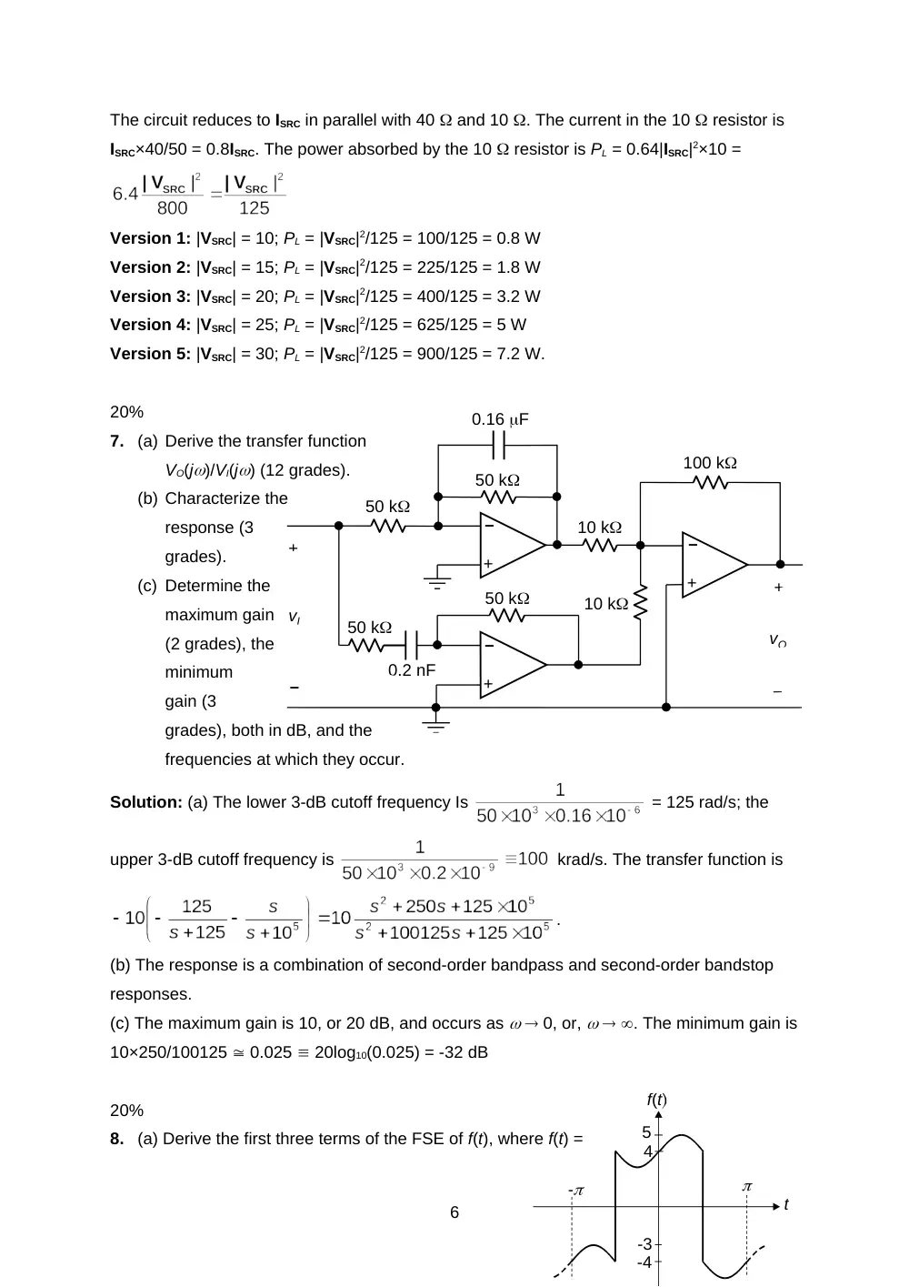 EECE 290 Exam 2 with Solution, Spring 2016, page 6