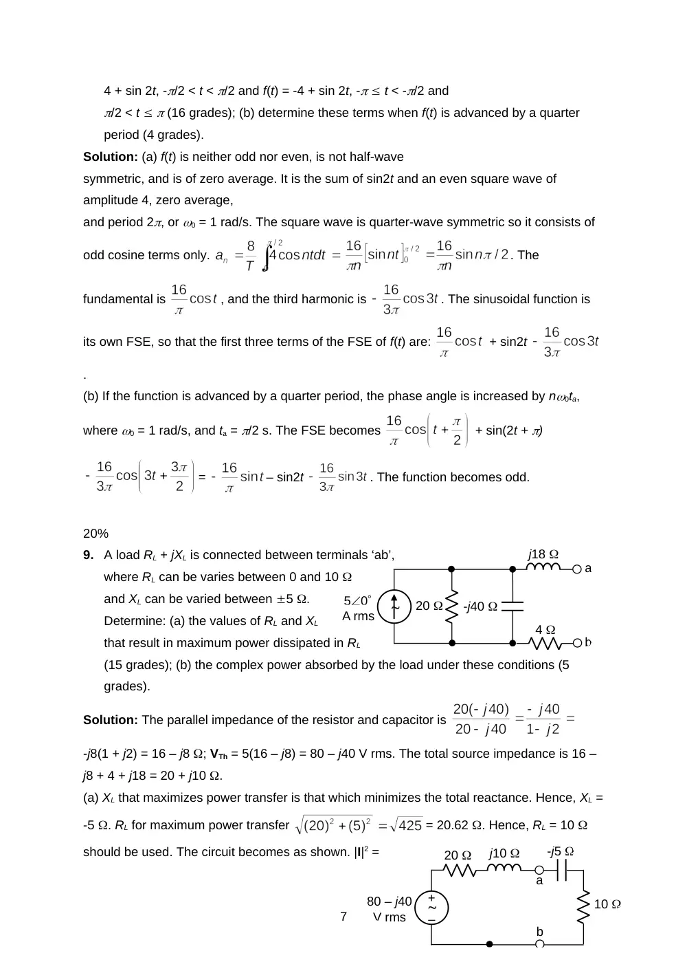 EECE 290 Exam 2 with Solution, Spring 2016, page 7