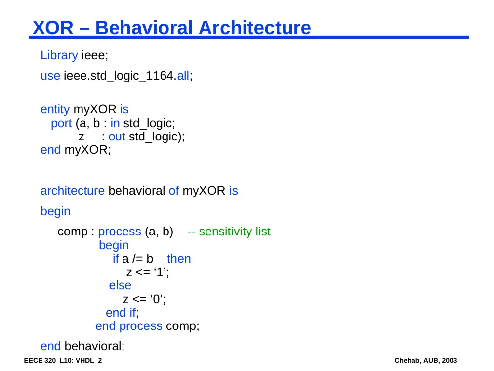 EECE 320 Lecture 10, Fall 2011, page 2