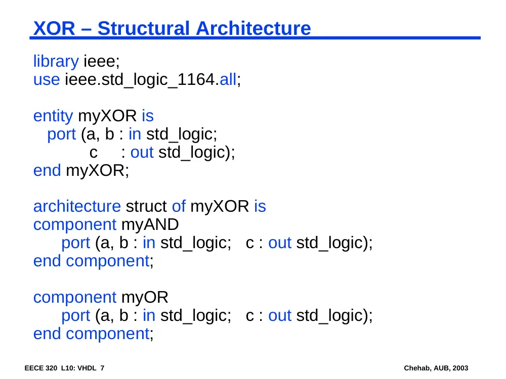 EECE 320 Lecture 10, Fall 2011, page 7