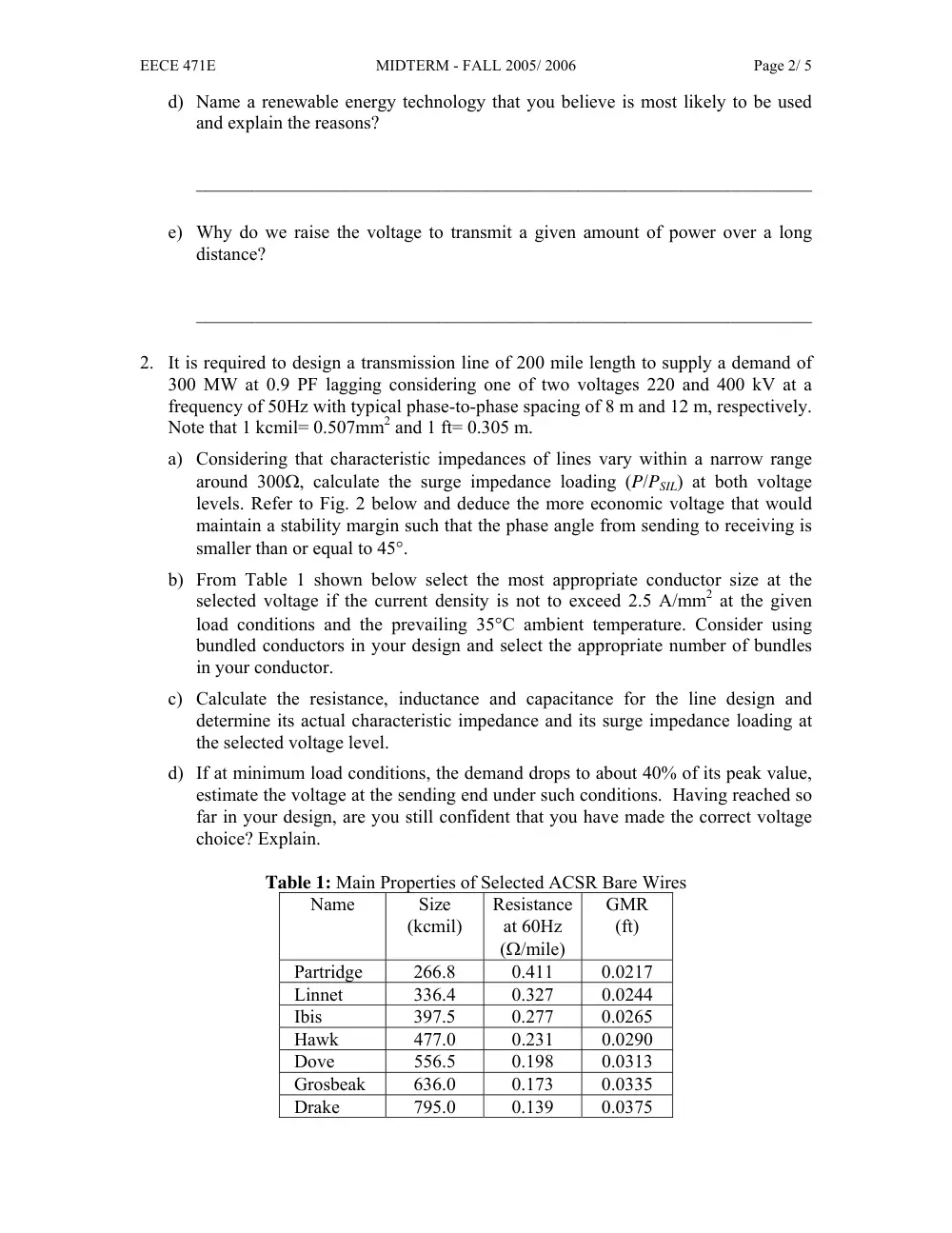 EECE 471 Midterm, Fall 2005, page 2