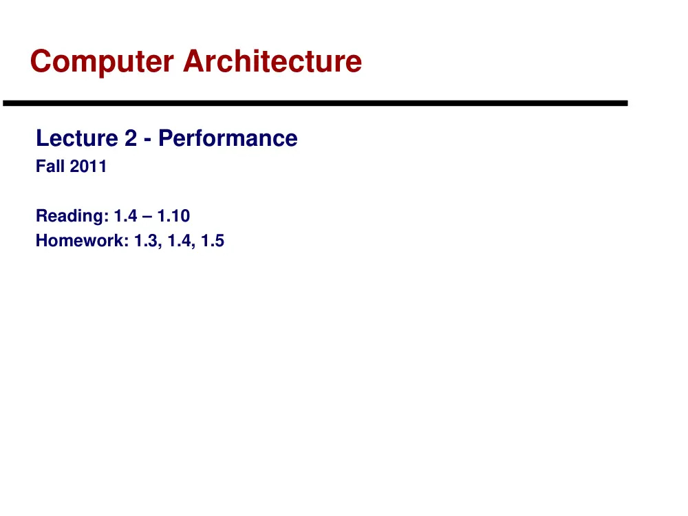 CSI 312 Lecture 2, Fall 2011, page 1
