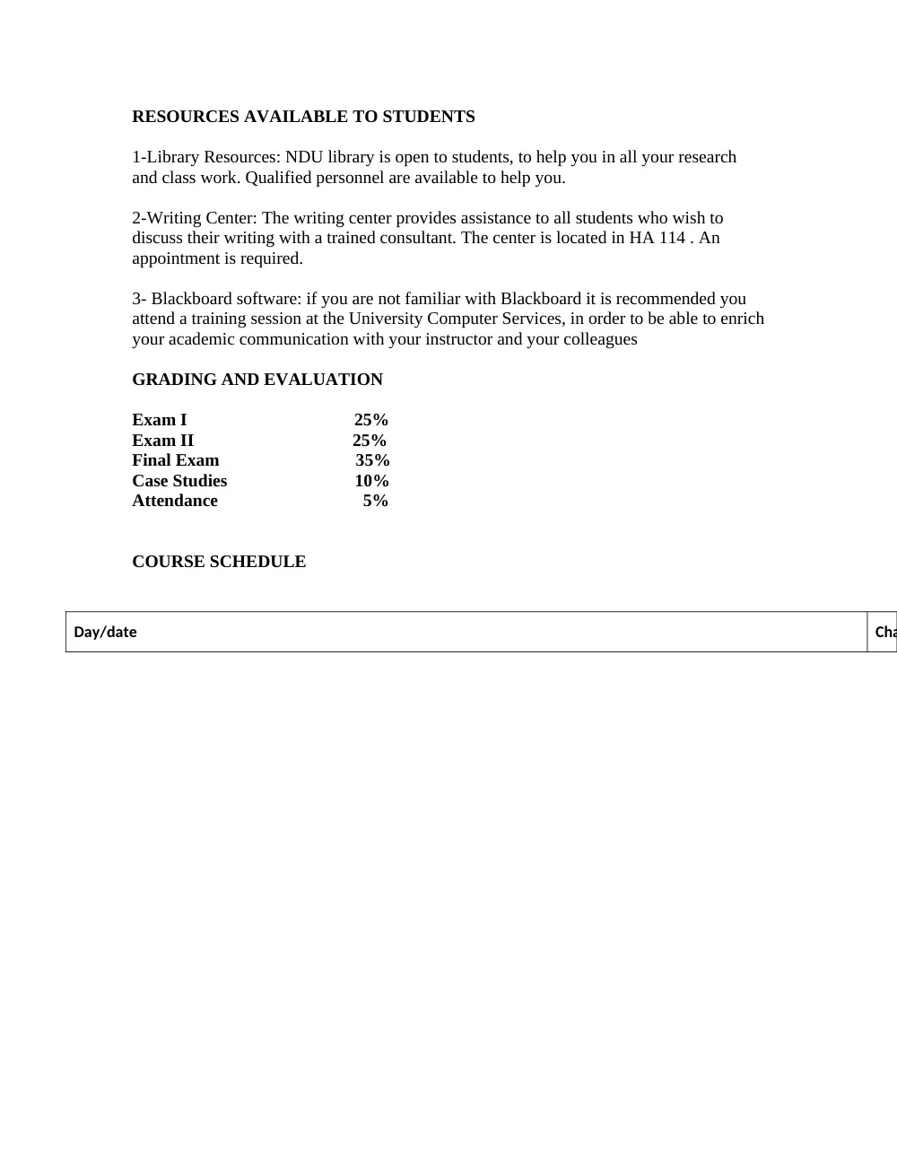 BAD 201 Syllabus, Fall 2012, page 2