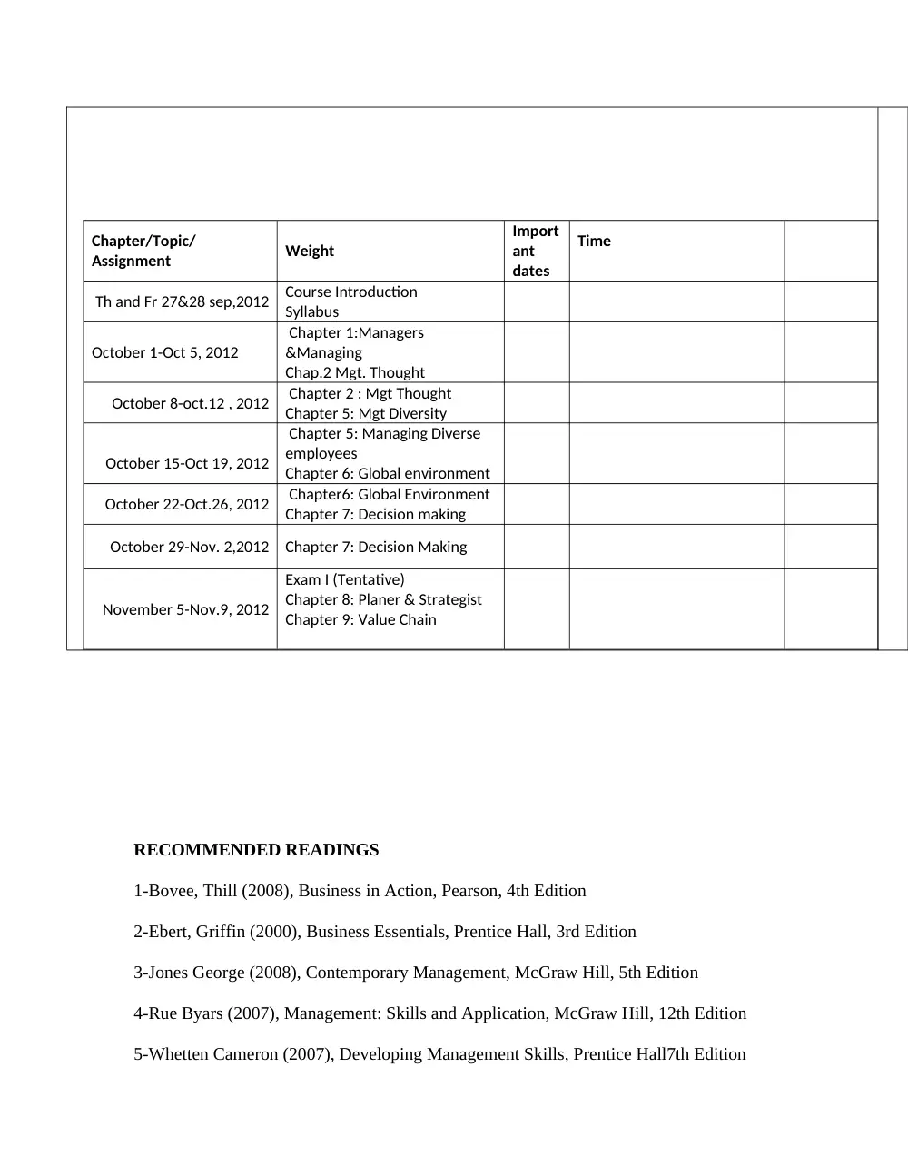 BAD 201 Syllabus, Fall 2012, page 3