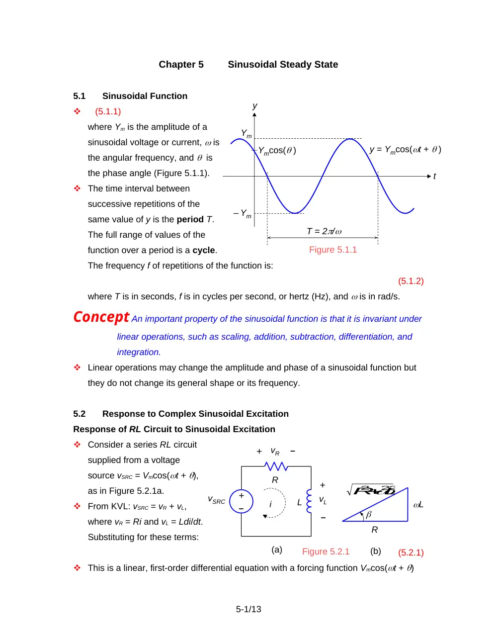 EECE 210 Chapter 5, Fall 2012, page 1