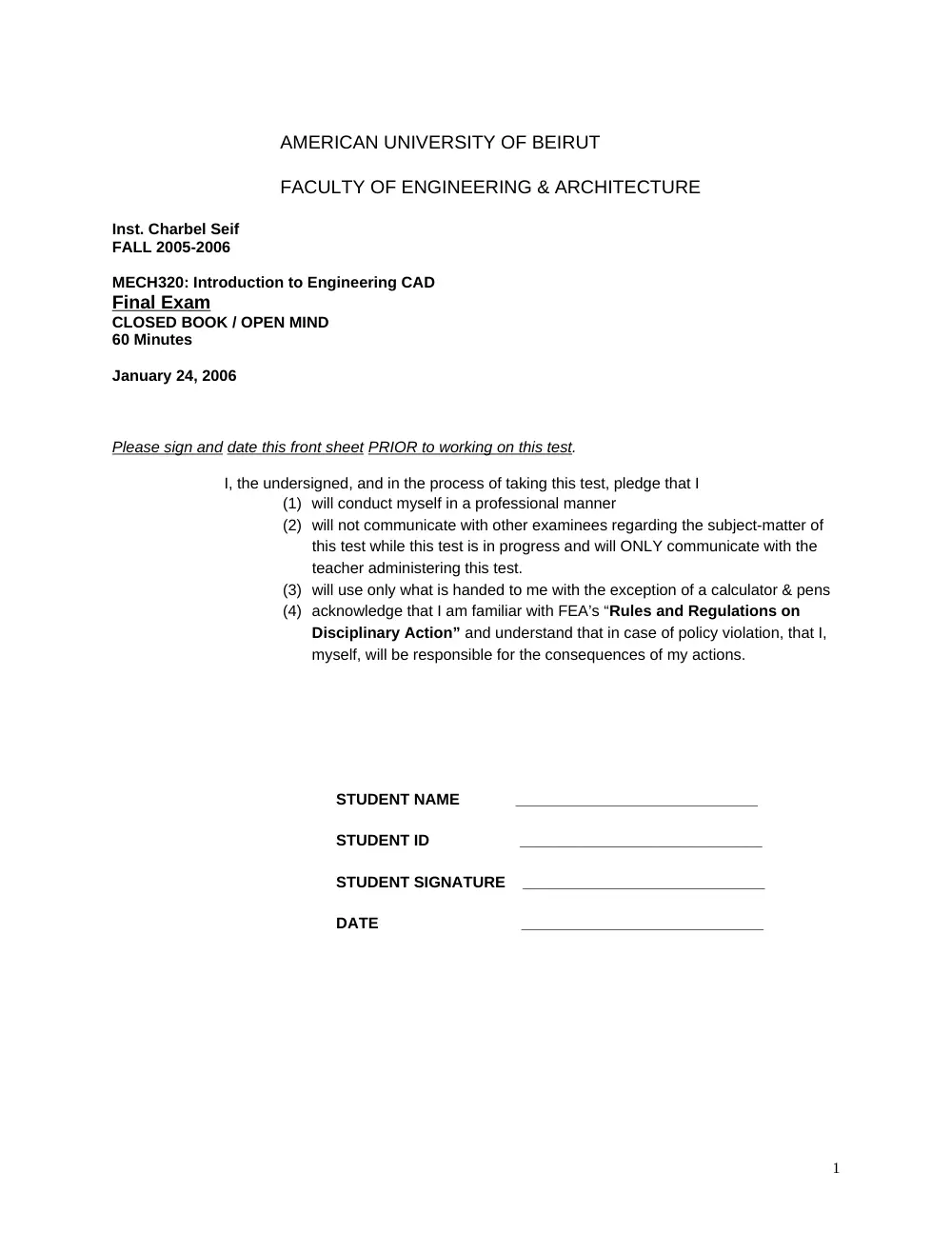 MECH 220 Final, Fall 2010, page 1