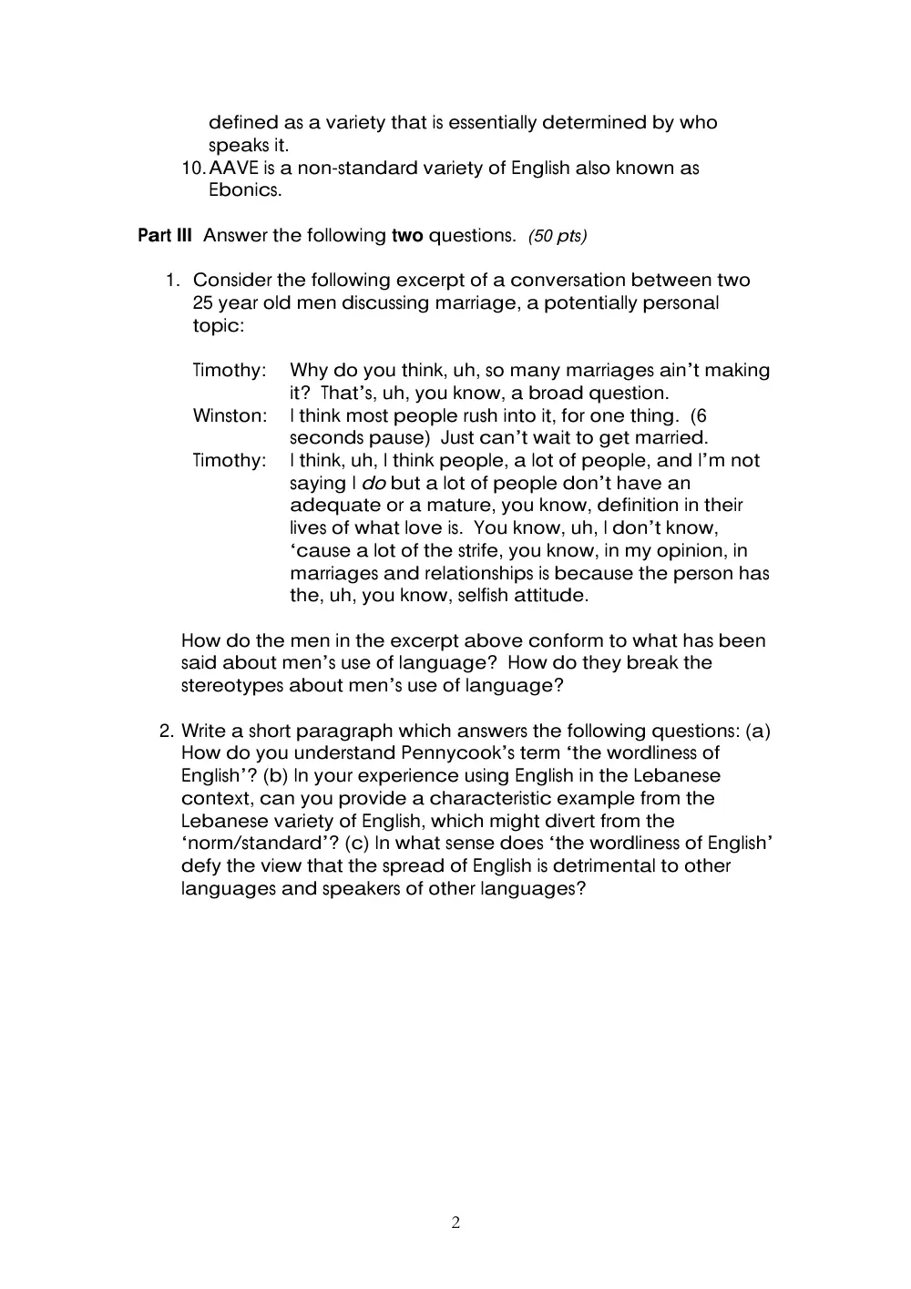ENG 235 Final, Fall 2007, page 2