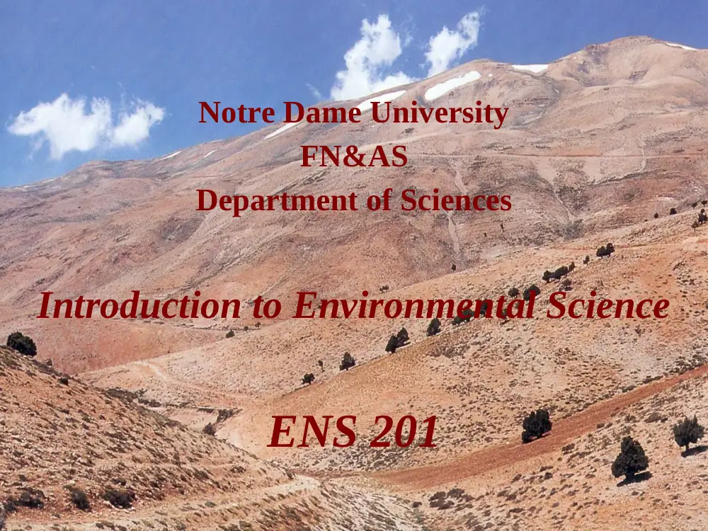 ENS 201 Chapter 1, Spring 2008, page 1