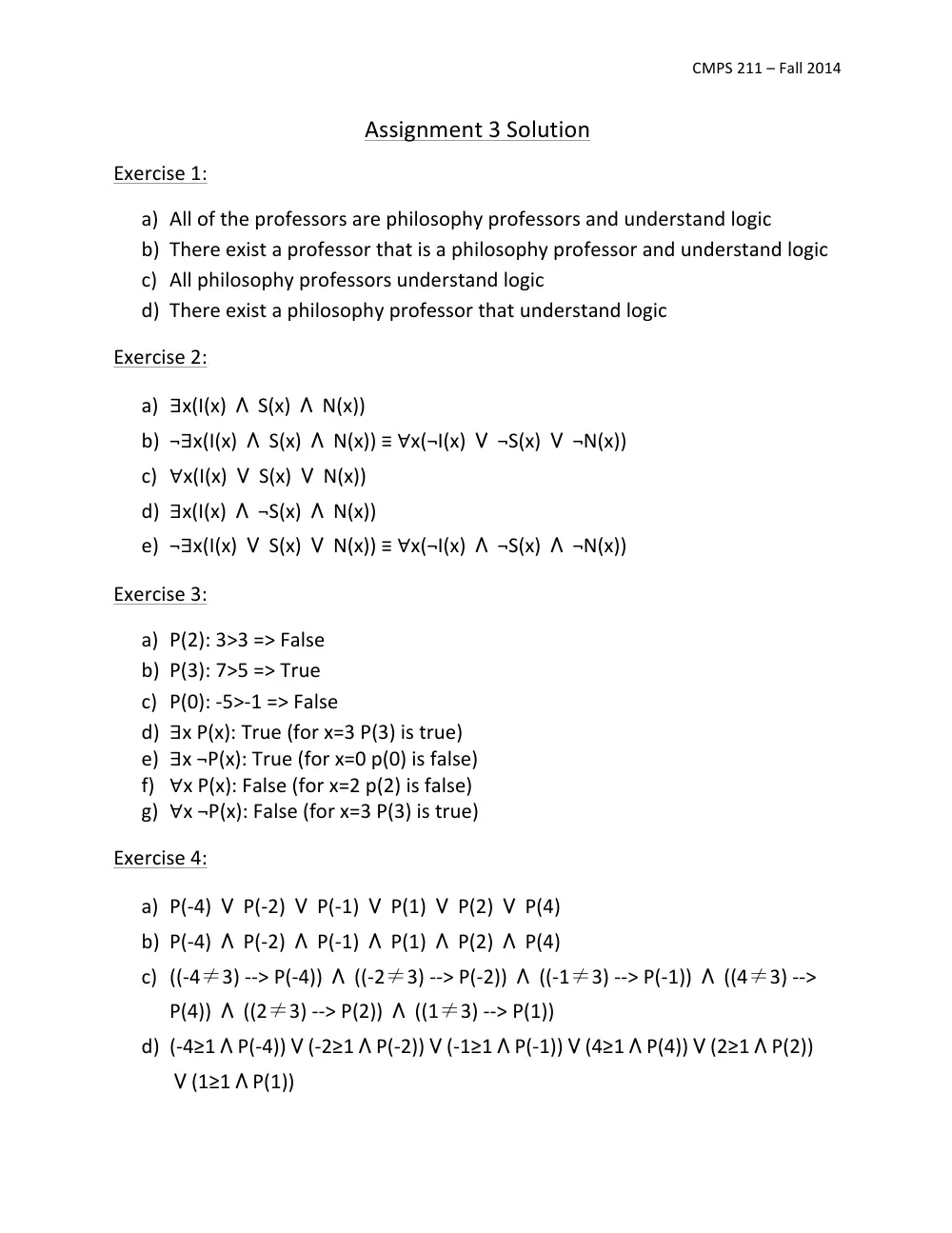 CMPS 211 Homework Assignment 03 Solution, Fall 2014, page 1
