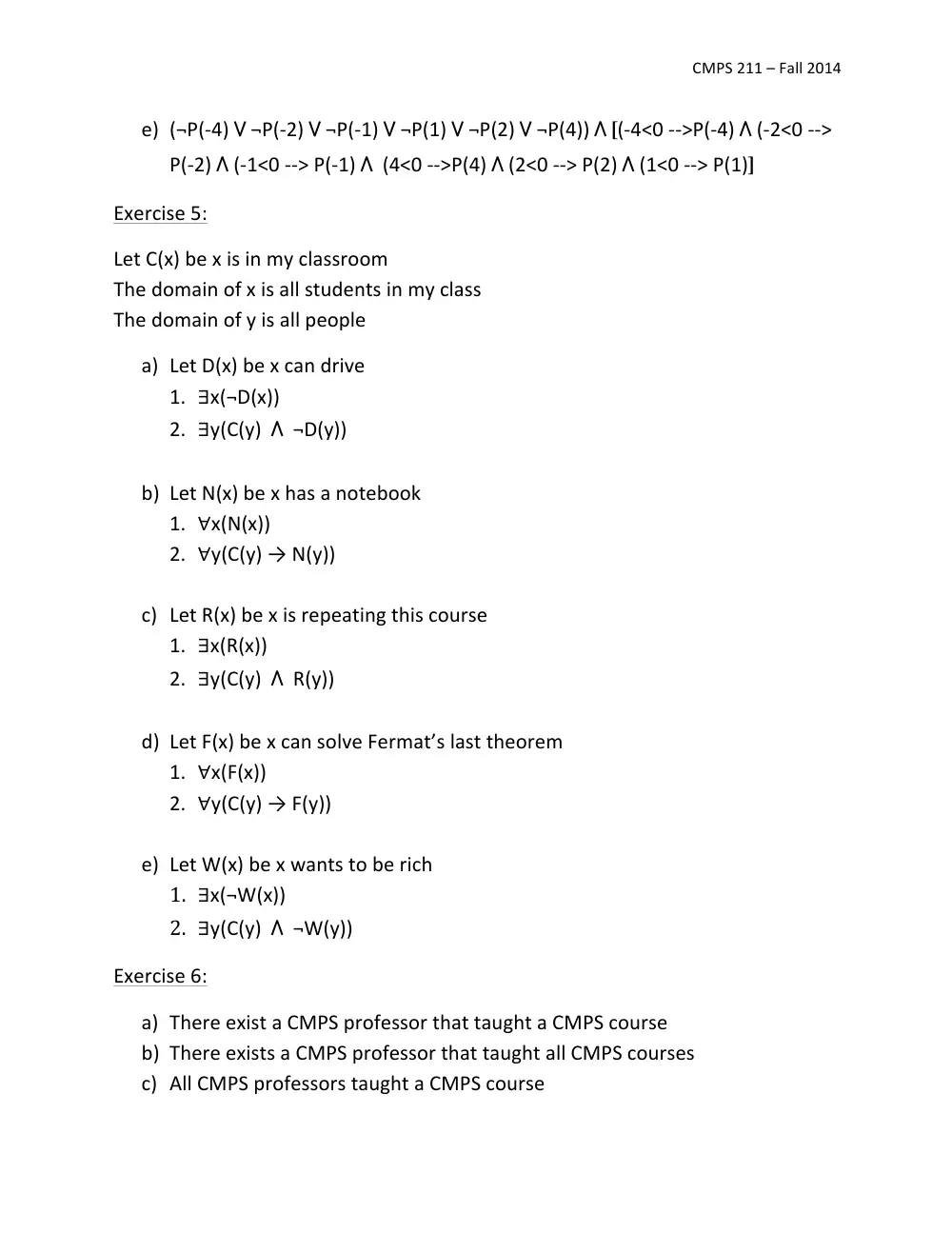 CMPS 211 Homework Assignment 03 Solution, Fall 2014, page 2