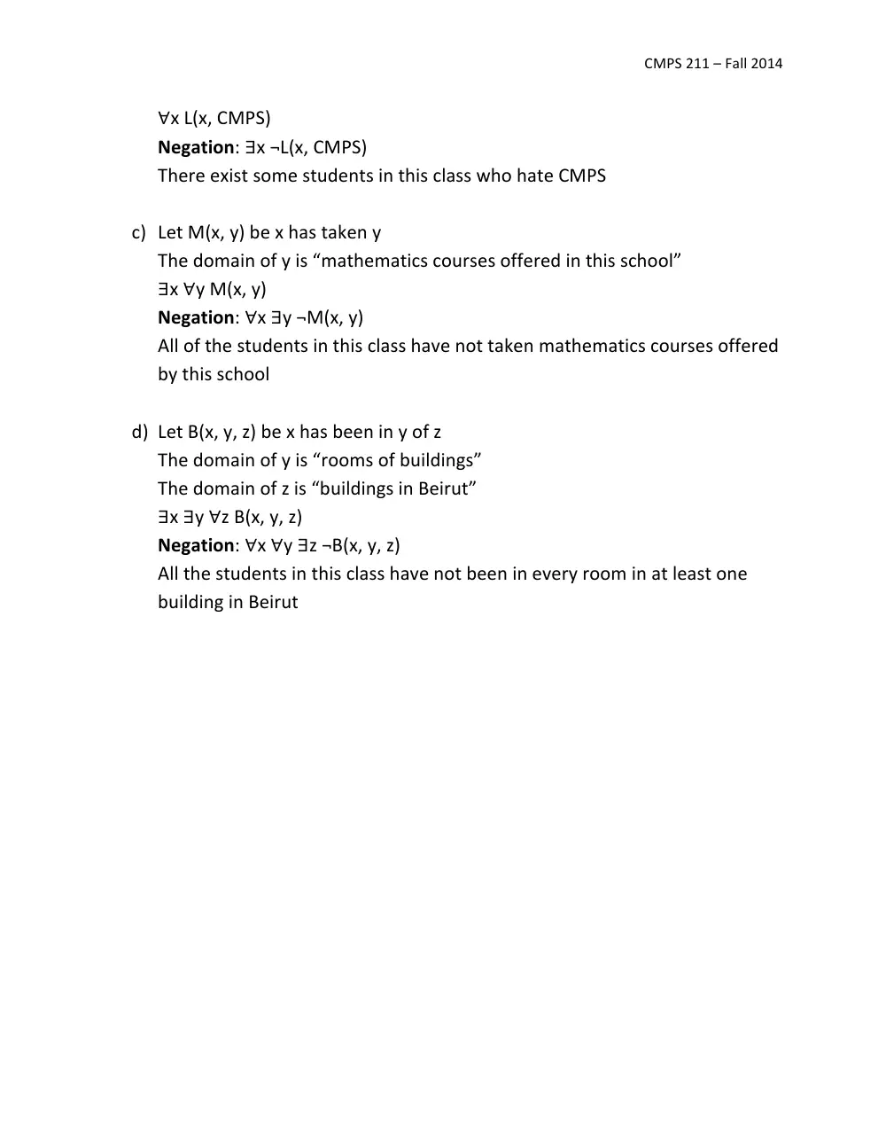 CMPS 211 Homework Assignment 03 Solution, Fall 2014, page 5