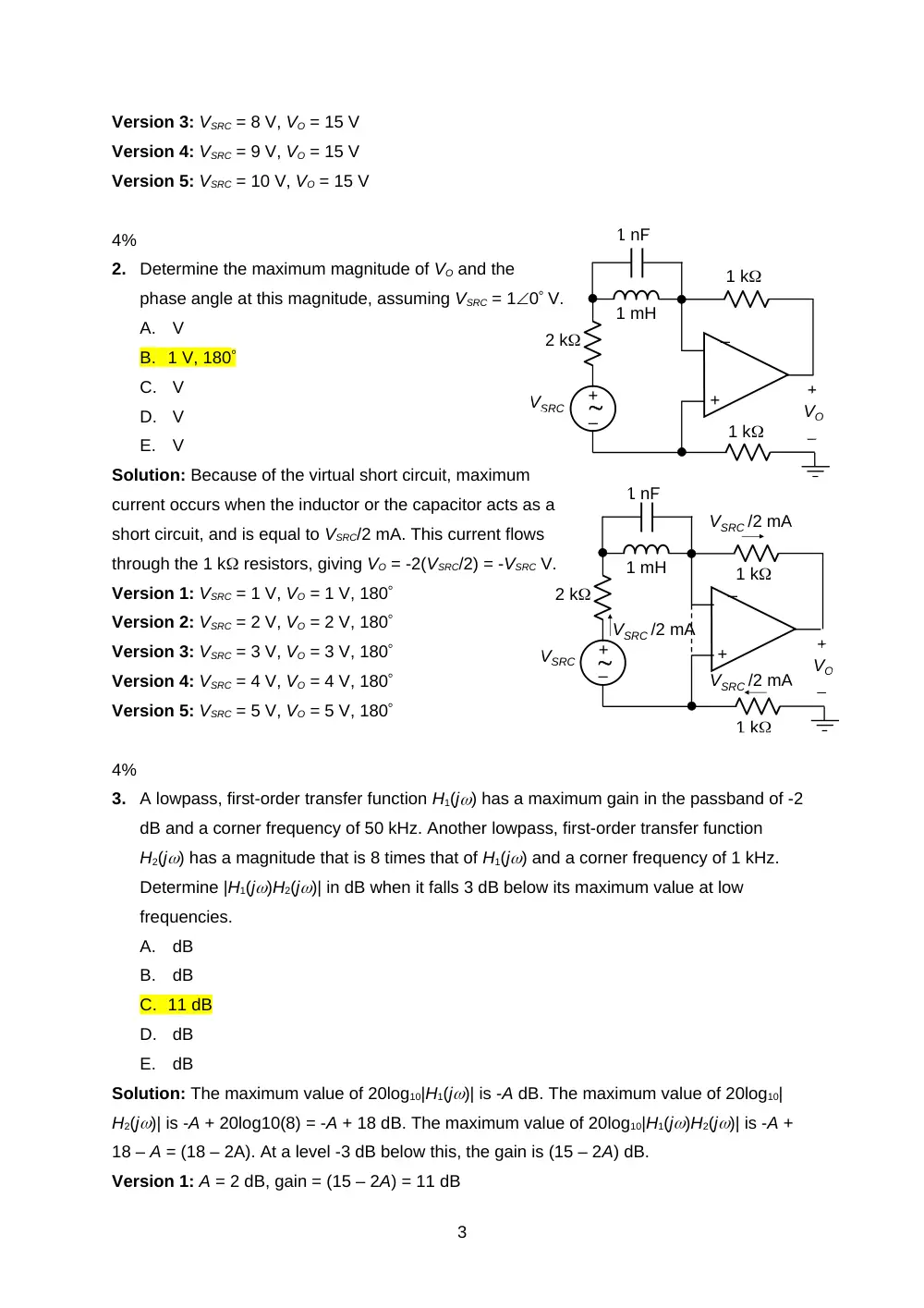 EECE 290 Exam 1 with Solution, Spring 2016, page 3