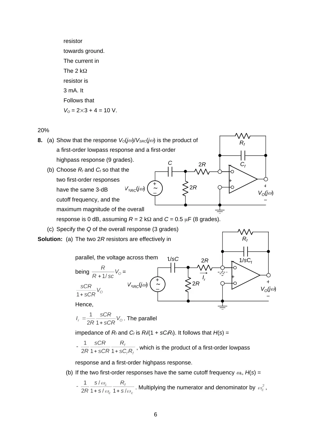 EECE 290 Exam 1 with Solution, Spring 2016, page 6